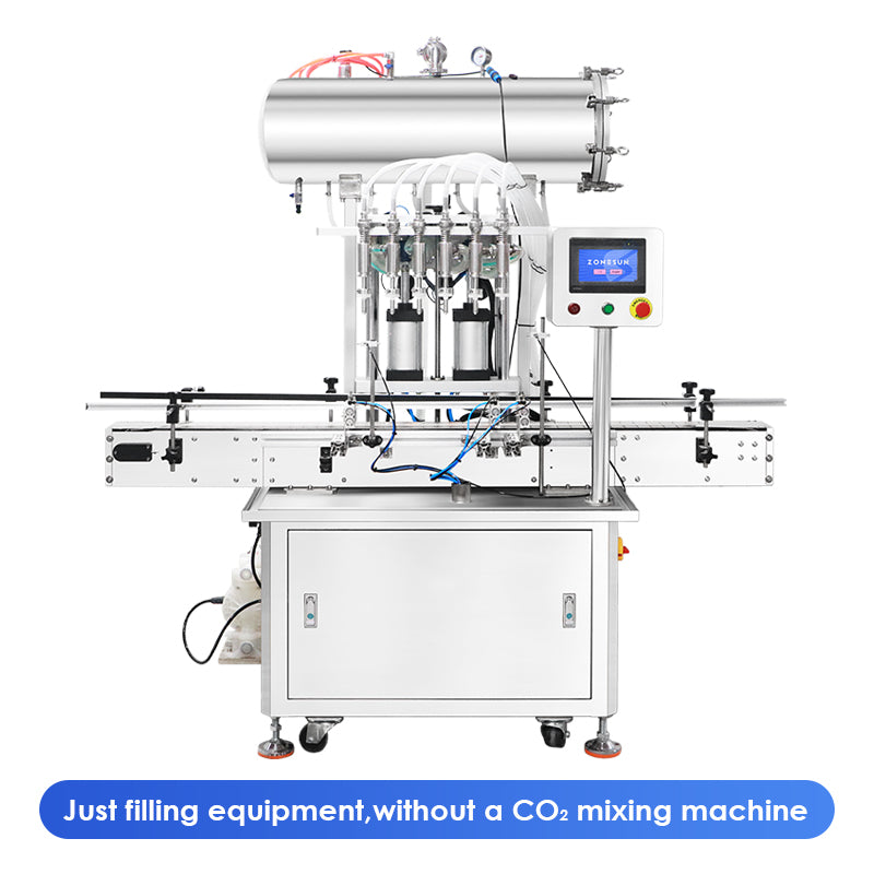 ZONESUN ZS-ACF6 Automatic Isobaric Vacuum Beer Carbonated drinks Filling Machine