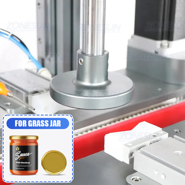 ZONESUN ZS-XG05 Servo Spindle Capping Machine for Twist-Off Jar Caps