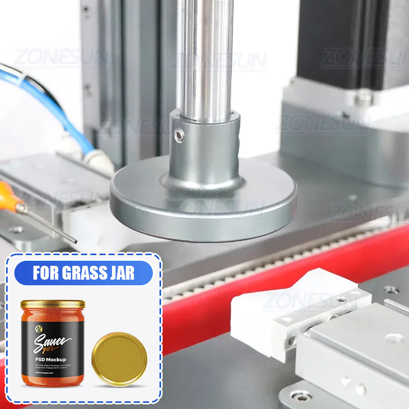 ZONESUN ZS-XG05 Servo Spindle Capping Machine for Twist-Off Jar Caps