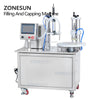 ZONESUN ZS-AFC6 Rotary Automatic Pocket Perfume Press Monoblock Filling Capping Machine