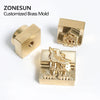 ZONESUN 20mm Thickness Customized Stamp Copper Mold