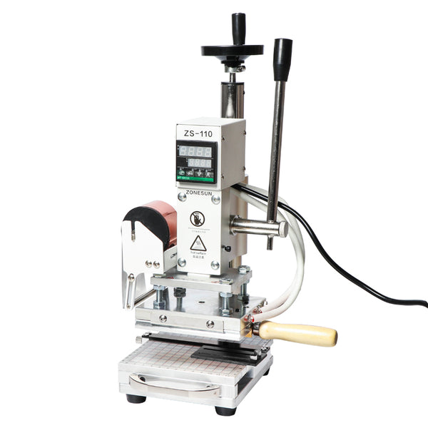 ZONESUN ZS-100 Manual Hot Foil Stamping Machine for Leather & Paper
