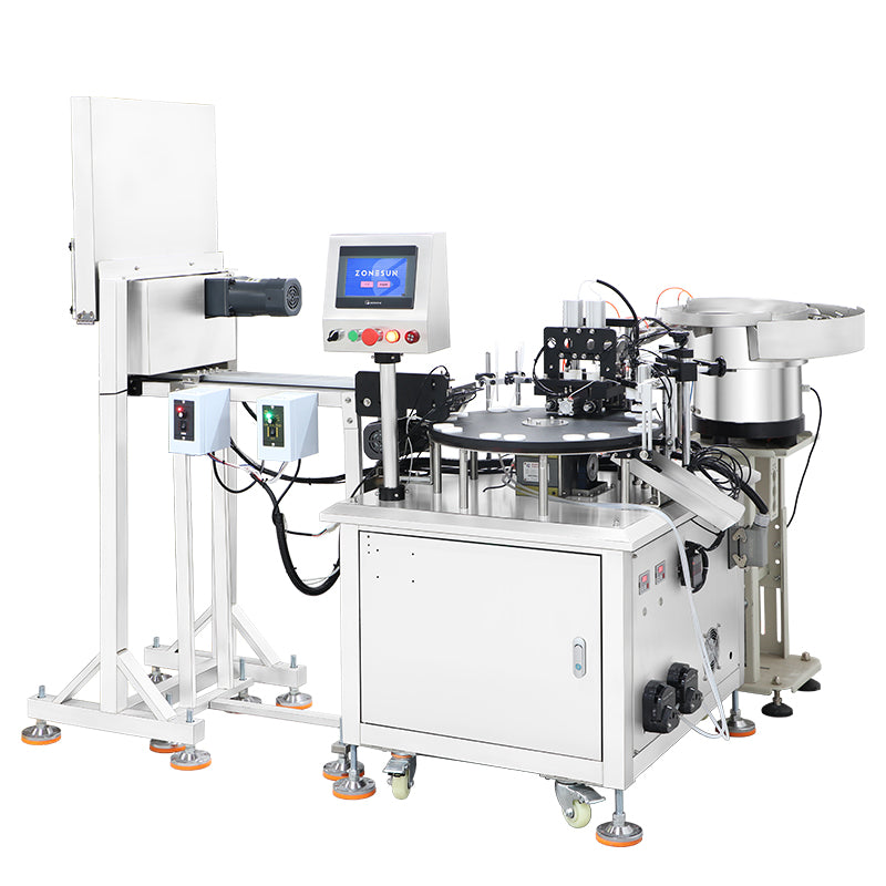 ZONESUN ZS-AFC17 Automatic Perfume Filling and Capping Monobloc Machine with Dual Peristaltic Pumps for EDT EDP Vial Packaging
