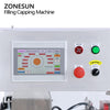 ZONESUN ZS-AFC28A Monoblock Automatic Peristaltic Pump Filling Capping Machine For Perfume Essential Oil Car Diffuser Small Irregular Bottle