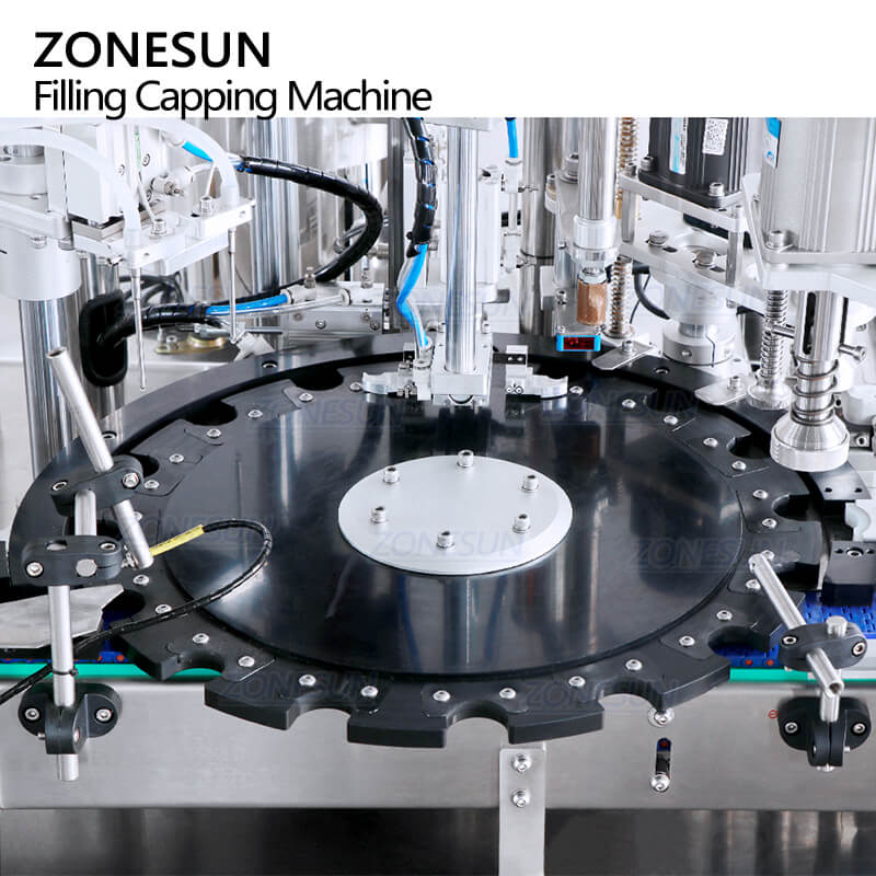ZONESUN ZS-AFC28A Monoblock Automatic Peristaltic Pump Filling Capping Machine For Perfume Essential Oil Car Diffuser Small Irregular Bottle