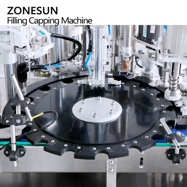 ZONESUN ZS-AFC28A Monoblock Automatic Peristaltic Pump Filling Capping Machine For Perfume Essential Oil Car Diffuser Small Irregular Bottle
