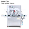 ZONESUN ZS-AFC28A Monoblock Automatic Peristaltic Pump Filling Capping Machine For Perfume Essential Oil Car Diffuser Small Irregular Bottle