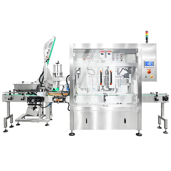 ZONESUN ZS-AFK180 Automatic Continuous Metal Lug Caps Vacuum Capping Machine For Twist‑off Caps