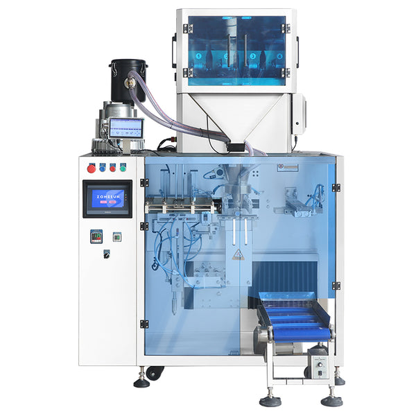 ZONESUN AFS04W 4-Head Linear Weigher Premade Pouch Packaging Machine