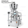 ZONESUN ZS-AFS08K6 Compact Multi-head Granular Fertilizer Weighing Filler Pet Dental Chew Cubes Premade Pouch Granule Packing Machine
