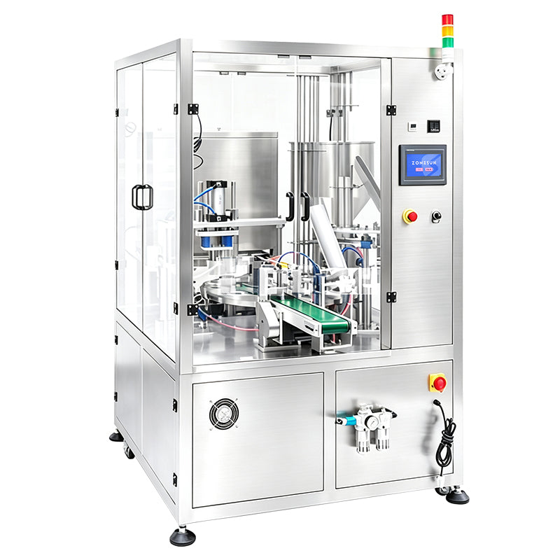 ZONESUN ZS-AFS20D Automatic Hidden Tea Cup Filling and Sealing Machine for Tea and Coffee