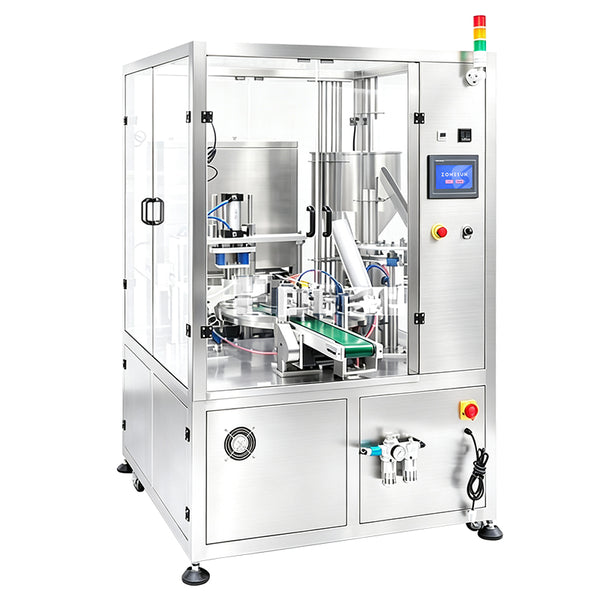 ZONESUN ZS-AFS20D Automatic Hidden Tea Cup Filling and Sealing Machine for Tea and Coffee