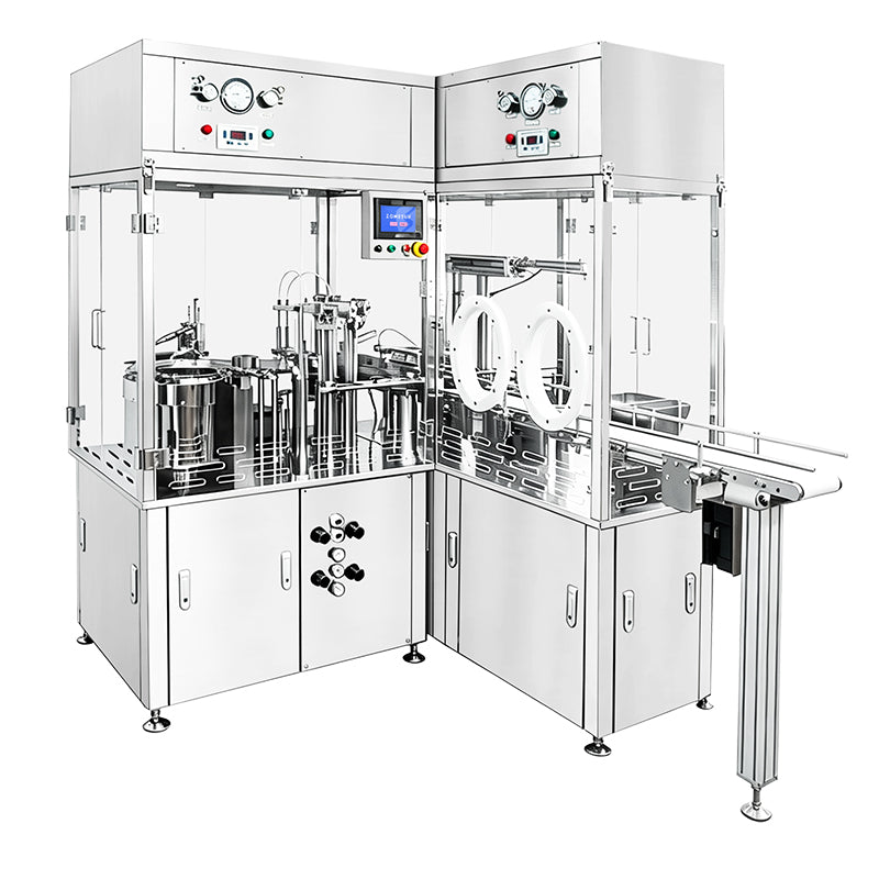 ZONESUN ZS-AFY2 Automatic Double Head Prefilled Syringe Filling and Stoppering Machine for Pharmaceutical and Cosmetic Sterile Liquid Filling