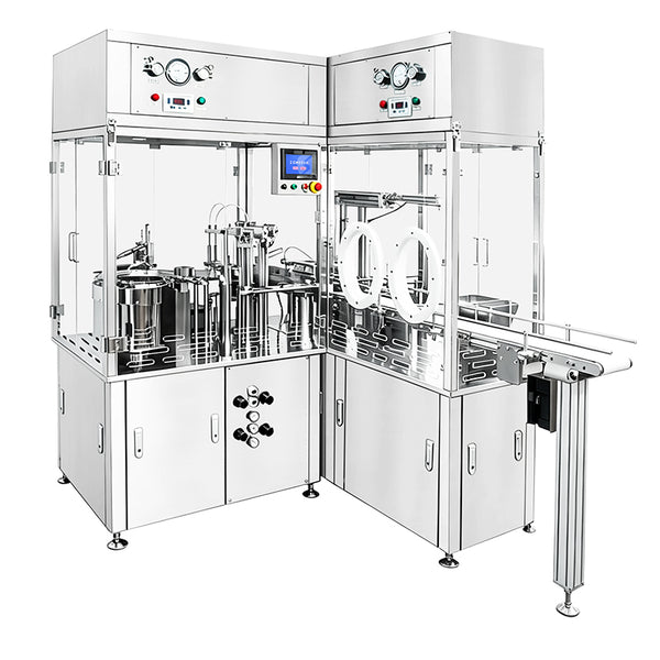 ZONESUN ZS-AFY2 Automatic Double Head Prefilled Syringe Filling and Stoppering Machine for Pharmaceutical and Cosmetic Sterile Liquid Filling