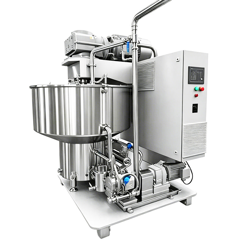 ZONESUN ZS-BM150 Industrial Vertical Chocolate Ball Mill Refiner for Chocolate Cocoa Paste and Nut Butter Grinding