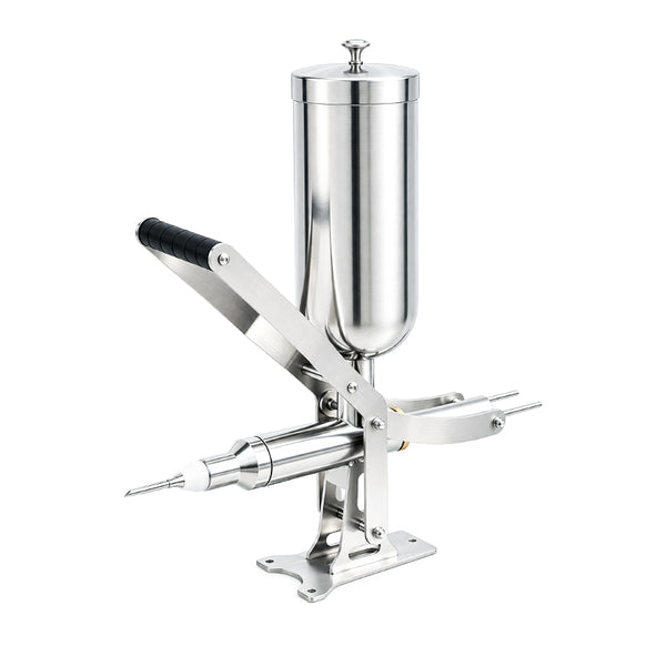 ZONESUN ZS-CZI4 Manual Center Filling Injection Machine for Donuts, Churros, Cakes, Bread Paste with Stainless Steel Hopper