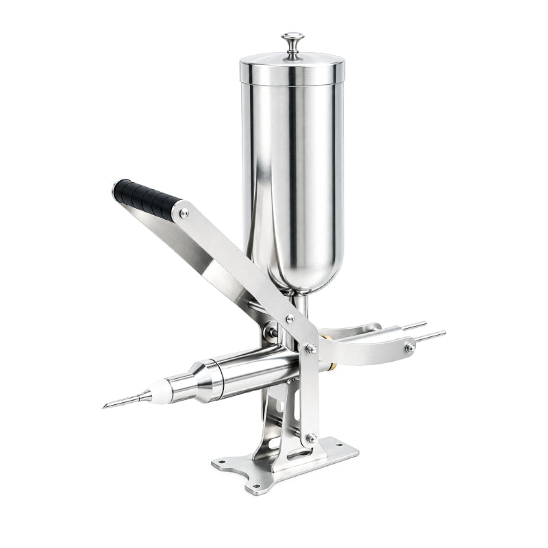 ZONESUN ZS-CZI4 Manual Center Filling Injection Machine for Donuts, Churros, Cakes, Bread Paste with Stainless Steel Hopper