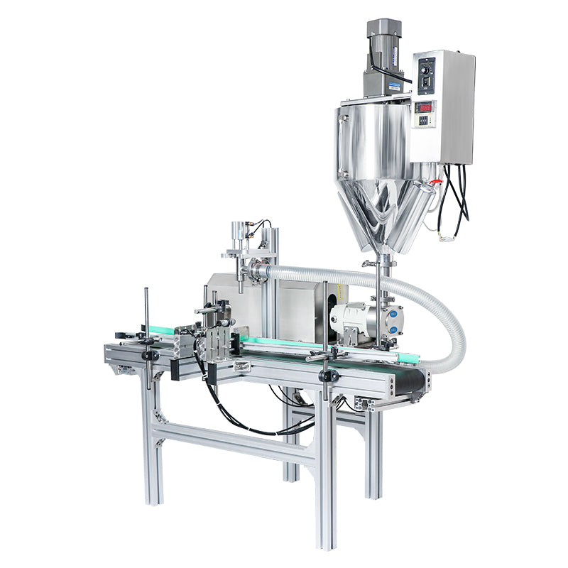 ZONESUN ZS-DTGT900M Paste & Liquid Filling Machine with Mixer and Heater