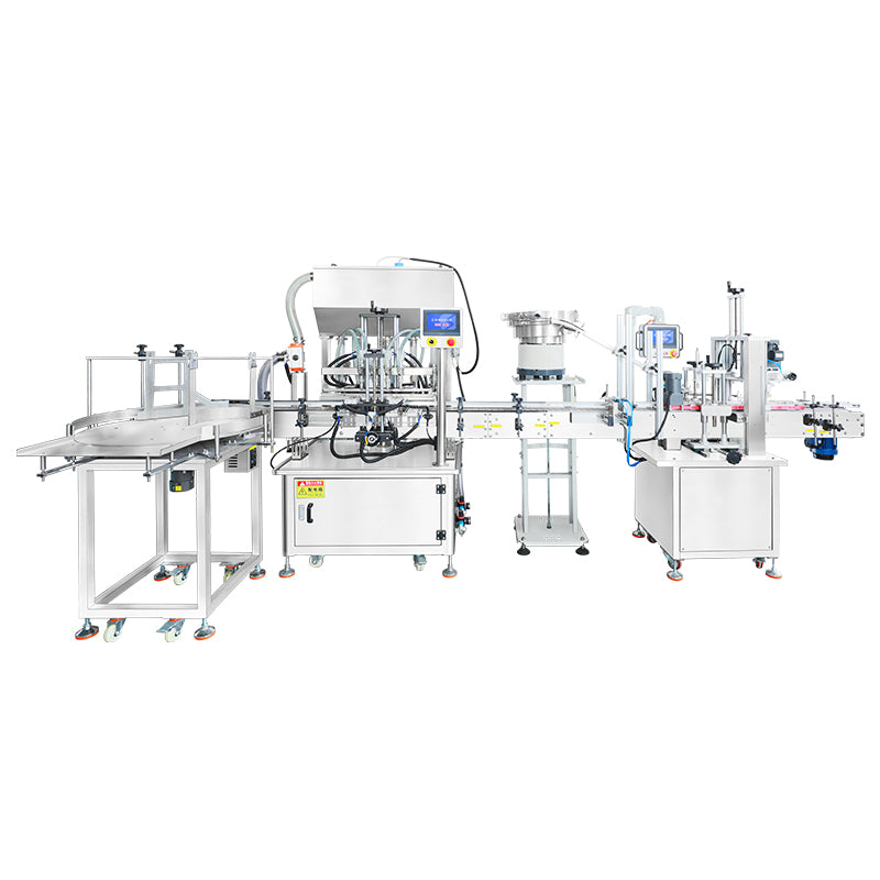 NESUN ZS-FAL180G10 Automatic Paste Filling and Capping Line with 4-Head Servo Filler