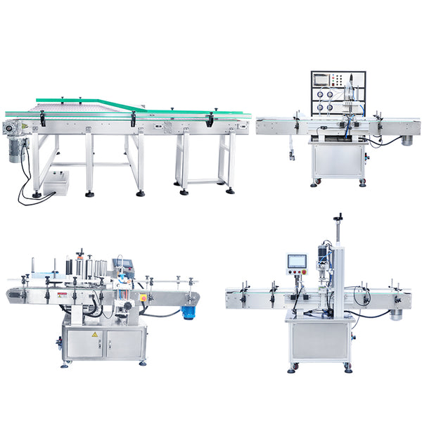 ZONESUN ZS‑FAL180X4 Magnetic Pump Liquid Filling Capping Labeling Line