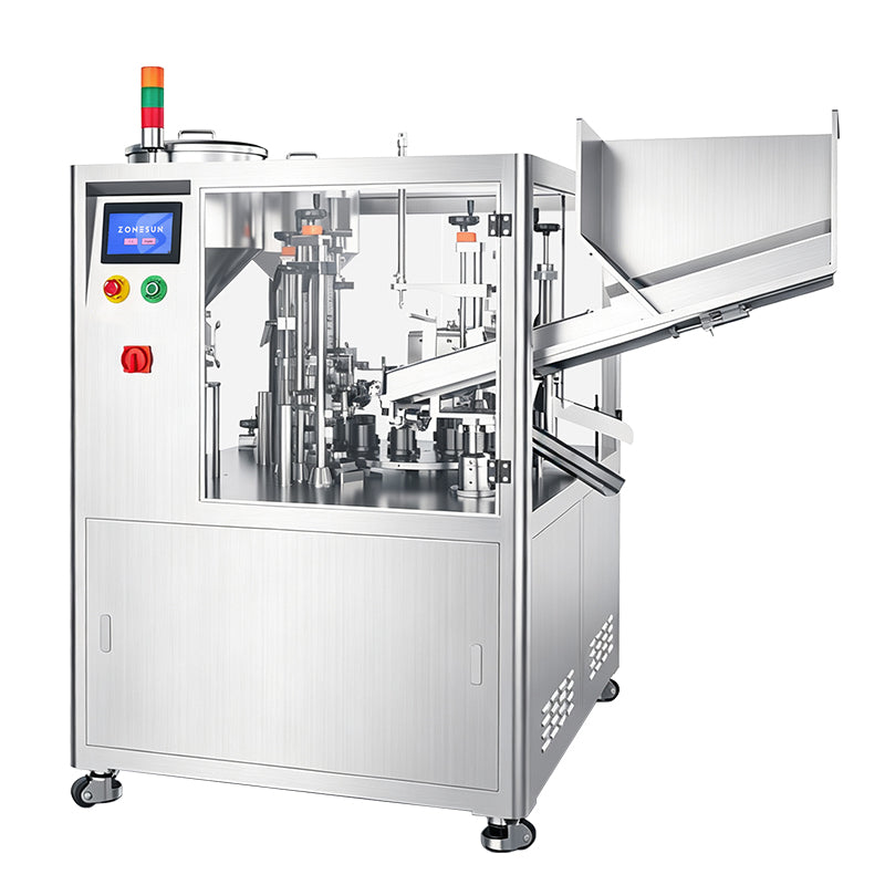 ZONESUN ZS-FS009D Automatic Soft Tube Filling and Sealing Machine for A+B Creams Toothpaste Cosmetic