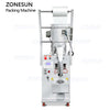 ZONESUN ZS-FS200D1 Automatic Vertical Piston Pump Paste Filling and Sealing Machine VFFS Honey Cream Sachet