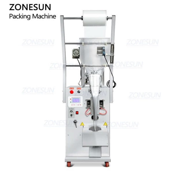 ZONESUN ZS-FS200D1 Automatic Vertical Piston Pump Paste Filling and Sealing Machine VFFS Honey Cream Sachet