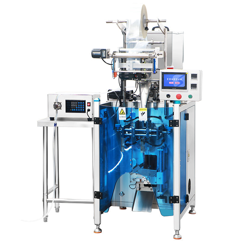 ZONESUN ZS-FS220U Automatic VFFS Sachet Packing Machine for Liquids & Pastes