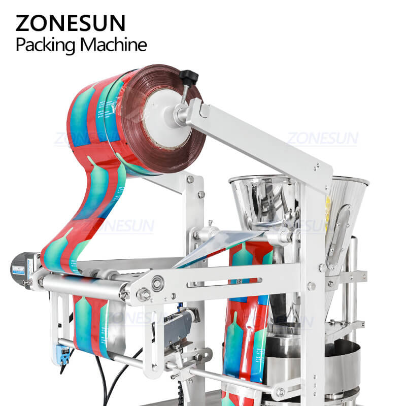 ZONESUN ZS-FS240KQ Automatic Granule Drink Sachet Weighing Filling Sealing Packing Machine VFFS Packaging Equipment