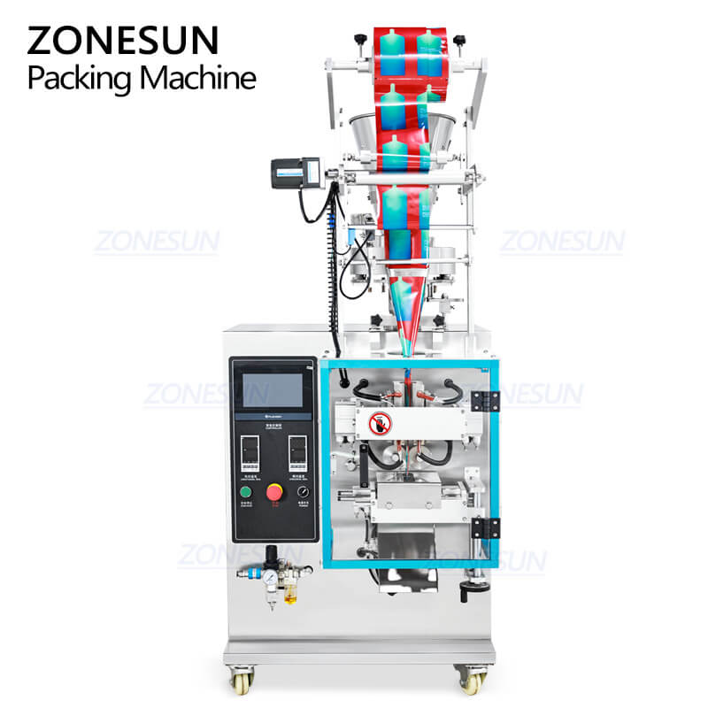 ZONESUN ZS-FS240KQ Automatic Granule Drink Sachet Weighing Filling Sealing Packing Machine VFFS Packaging Equipment