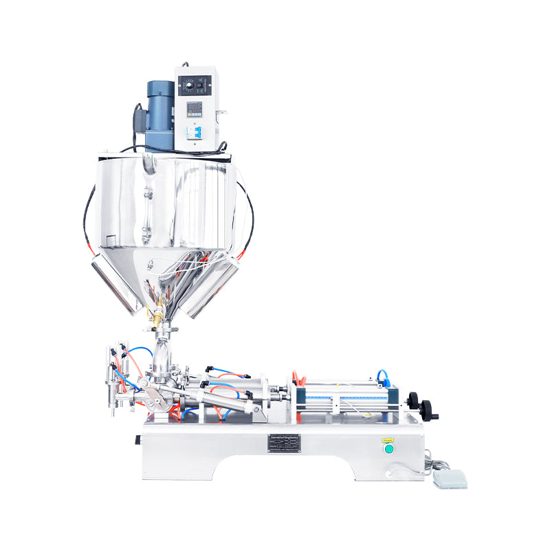 ZONESUN ZS-GTJH2  Heads Paste Filling Machine With Mixer And Heater