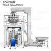 ZONESUN ZS-GW14 Vertical 14 Heads Dried Fruit Nuts Granule Grain Weighing Filling Sealing Packaging Machine