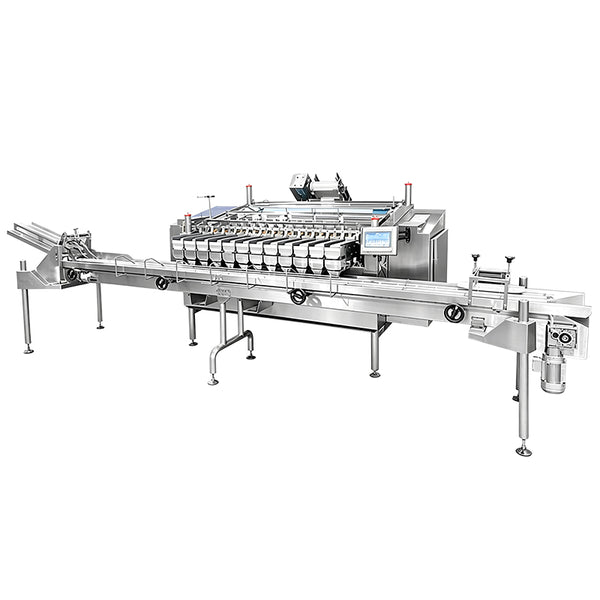 ZONESUN ZS-GWF15 Automatic Blueberry Weighing Filling and Tray Lid Closing Machine