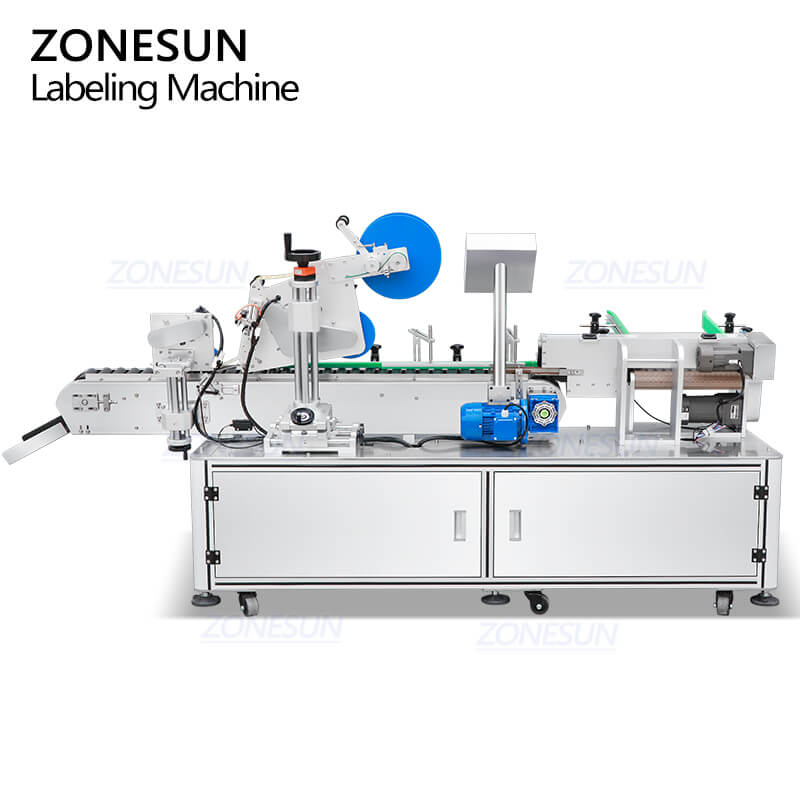 ZONESUN ZS-HTB832 High Speed Automated Horizontal Ampoule Cosmetic Serum Perfume Sample Vial Self-sticker Labeling Machine
