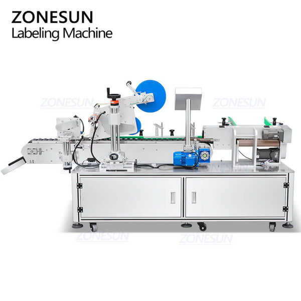 ZONESUN ZS-HTB832 High Speed Automated Horizontal Ampoule Cosmetic Serum Perfume Sample Vial Self-sticker Labeling Machine