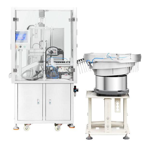 ZONESUN Fully Automatic ZS-JG25 V‑Cut Tube Cutting Machine for Cosmetic Pump Tubes & Sprayer Tubes | Industrial Tube Cutter