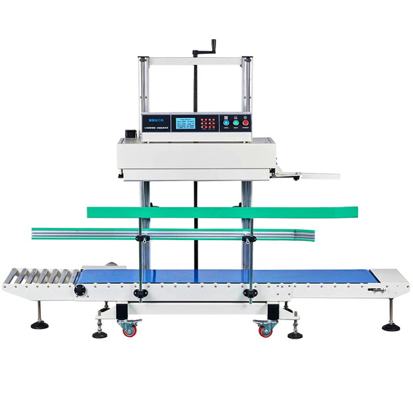 ZONESUN ZS-LWC350L Dual-Motor Vertical Continuous Band Sealer for Large and Heavy Bags