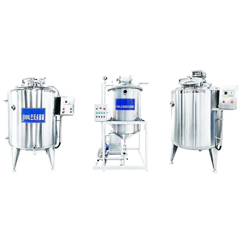 ZONESUN ZS-MB300L3 Triple Tank Mixing System for High Viscosity Sauce, Paste and Emulsion Production with Vacuum Mixing and Heating