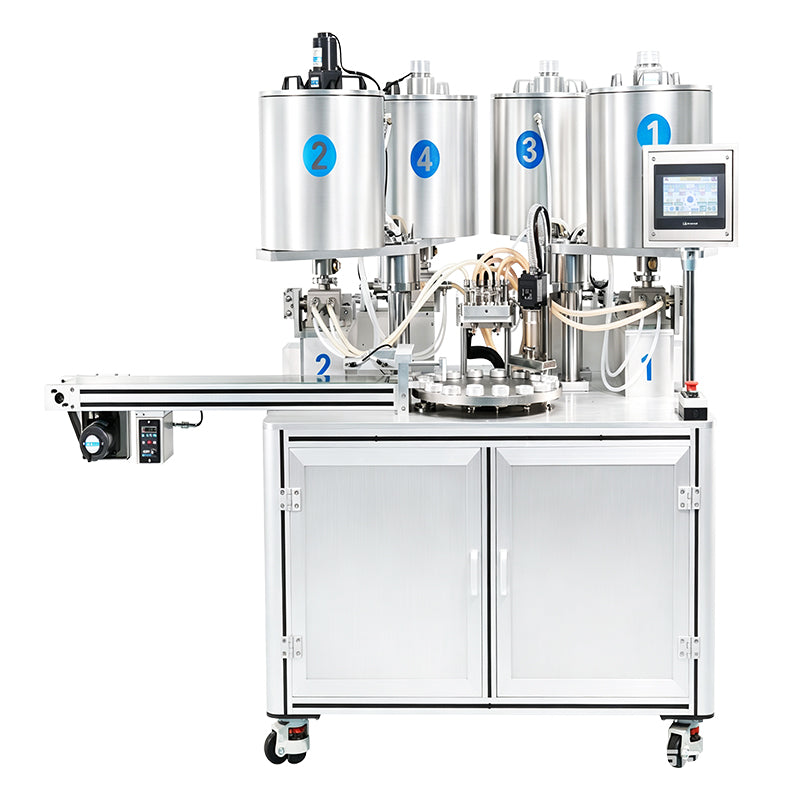 ZONESUN ZS-MCS5 Automatic 4-Color Spiral Pattern Cosmetic Filling Machine