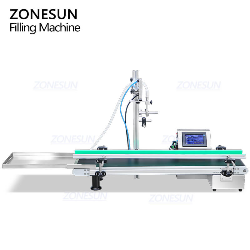 ZONESUN ZS-MPYT900 Semi-automatic Magnetic Pump Liquid Filling Machine With Diving Nozzle for Foaming Liquid