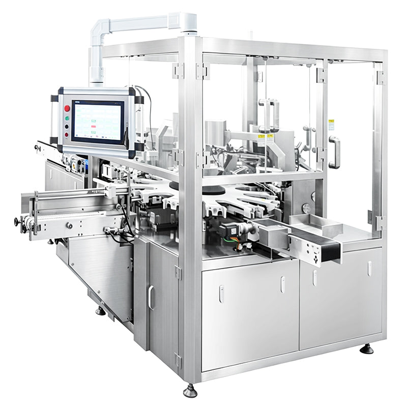 Glass vial vertical cartoning machine