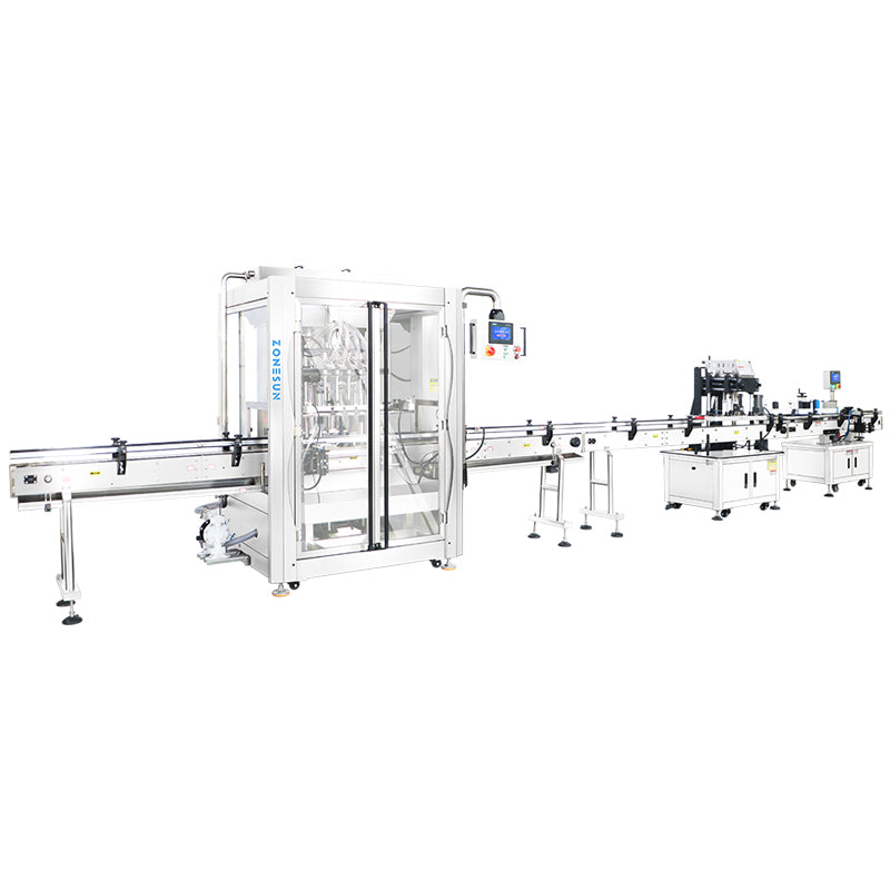 ZONESUN ZS-PPCL2 Automatic Filling Capping Labeling Packaging Line
