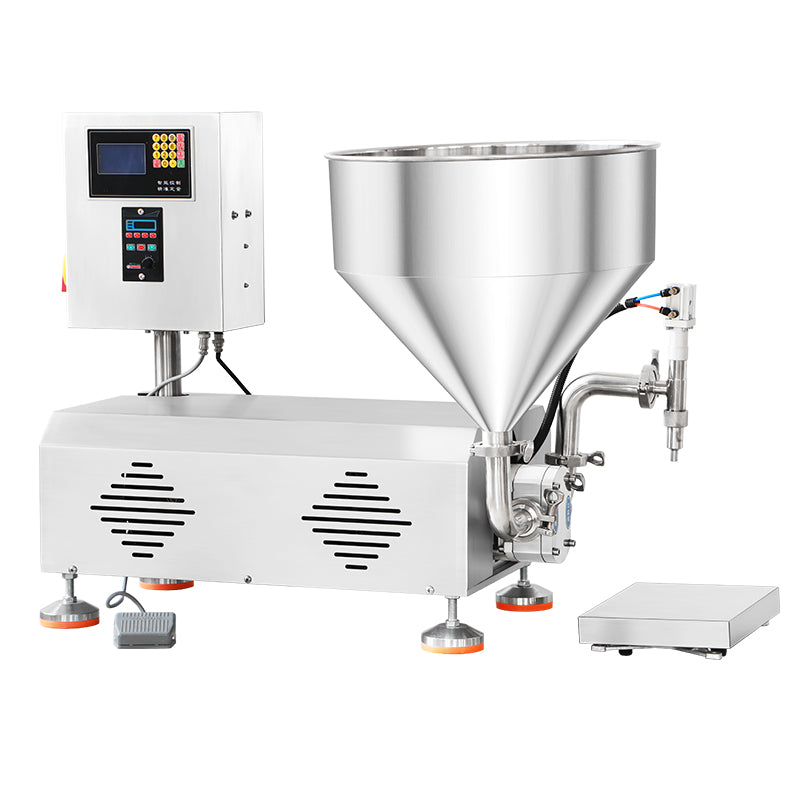 ZONESUN ZS-RPW1Z Tabletop Paste Filler for Sauces, Honey & Lab-Scale Packaging