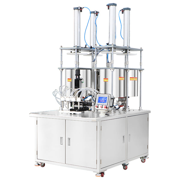 ZONESUN ZS-RSV4L Semi-Automatic Multi-color Swirl Cream Filling Machine