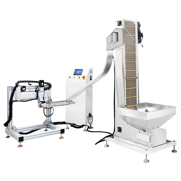 ZONESUN ZS-SGYG01 Automatic Cup Lid Pressing Machine with Cap Elevator Yogurt Cup Pressing Machine