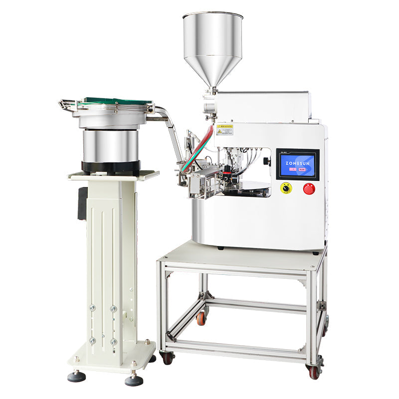 ZONESUN ZS-SVFC1P Desktop Spout Pouch Sauce Filling Capping Machine | Rotor Pump Monoblock