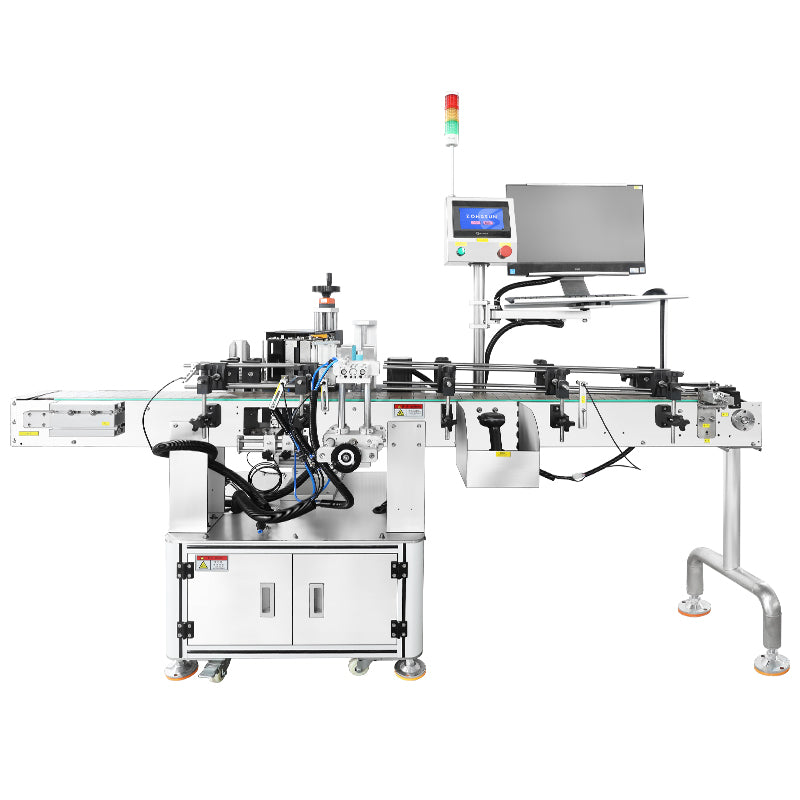 ZONESUN ZS-TB164PO Barcode-Triggered Real-time Print & Apply Labeler for Bottles
