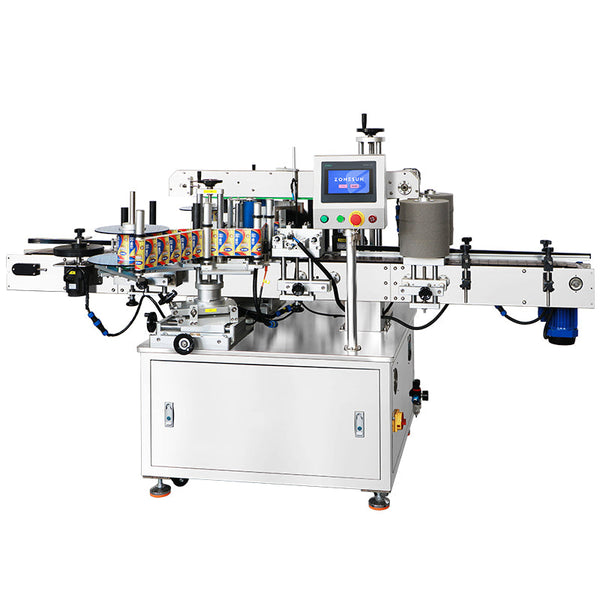 ZONESUN ZS-TB300L Automatic Double Side Labeling Machine Round Square Flat Bottle Labeler