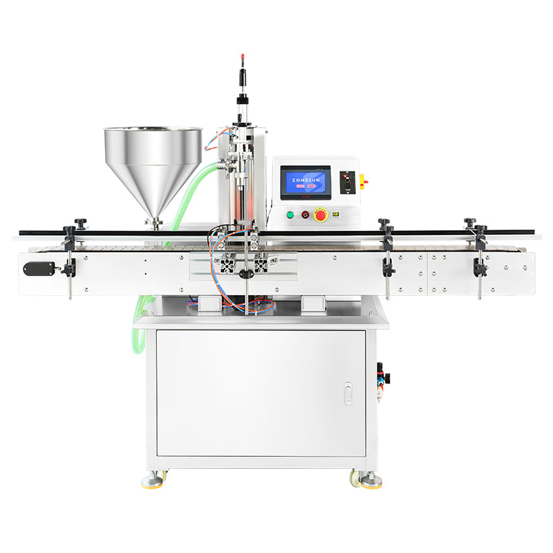 ZONESUN ZS-VTMP1N Servo Paste Filler for Cosmetics, Food & Chemical Bottles 10–500ml