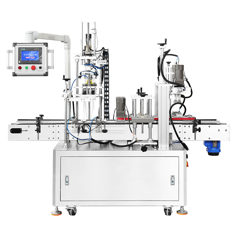 ZONESUN ZS-XG440D2 Servo Duckbill Pump Spray Cap Capping Machine